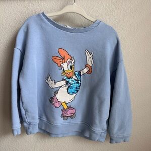 Zara HSA daisy sweatshirt